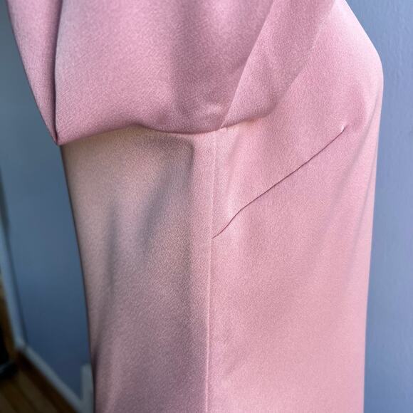 Ted Baker Joele Dress Shift Long Sleeve Rhinestone Cuff Pink Size 1 US Size 4 - Picture 6 of 12